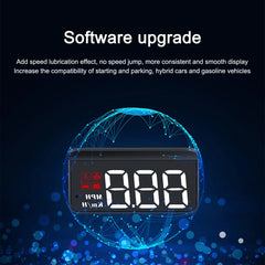 up Display, Car Universal GPS HUD, Speedometer, Black, for All Vehicles