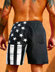 Flag Men's Swim Trunks - Quick Dry Kayak Enthusiast Gear