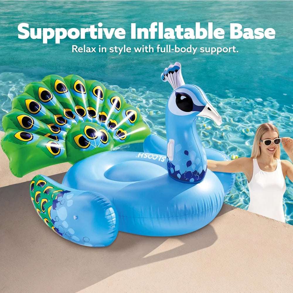 JOYIN Inflatable Peacock Pool Float