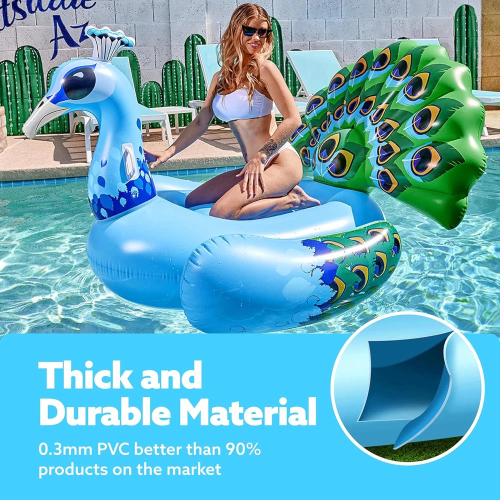 JOYIN Inflatable Peacock Pool Float