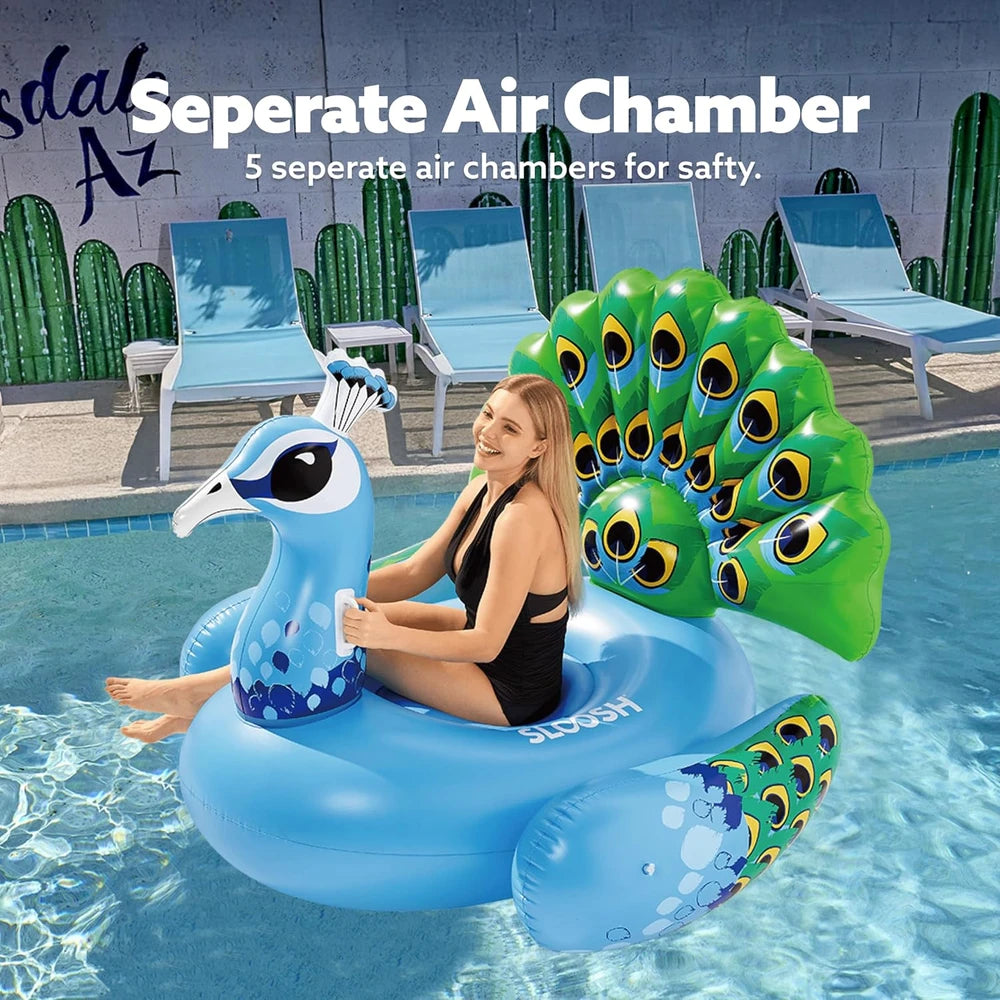 JOYIN Inflatable Peacock Pool Float