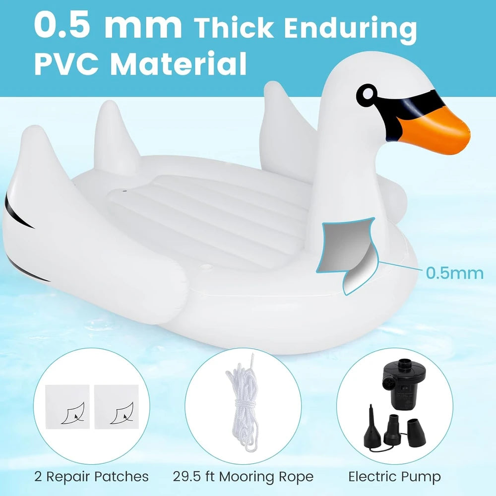 Giant Swan Inflatable Island