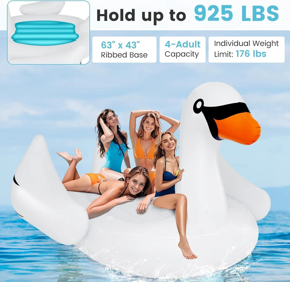 Giant Swan Inflatable Island