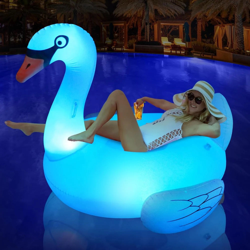 Solar Powered Swan Pool Float