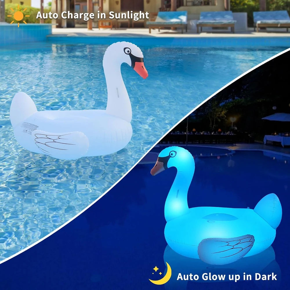 Solar Powered Swan Pool Float