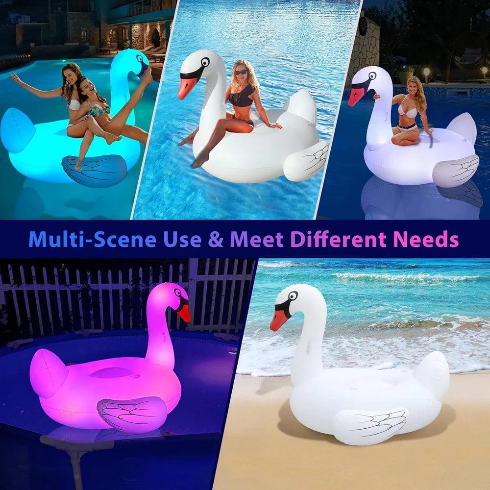 Solar Powered Swan Pool Float