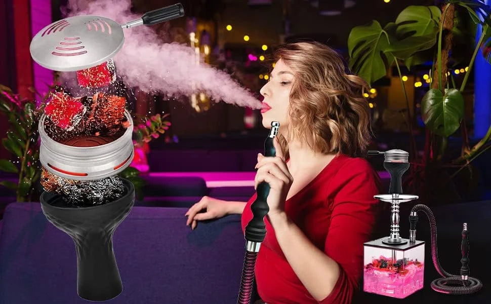 Acrylic Cube Hookah Set