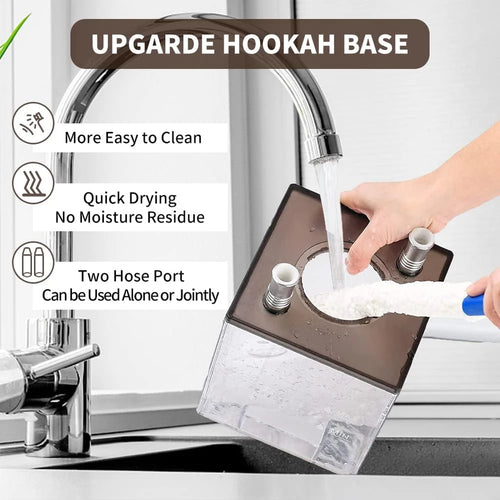 Acrylic Cube Hookah Set