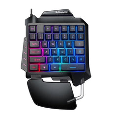 One-Hand Chicken Game Keyboard - RGB Mechanical Keypad