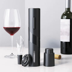 One-click Electric Wine Opener - Corkscrew with Foil Cutter