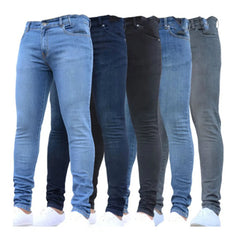 Men's Skinny Jeans - Slim Fit Denim Business Casual Pants