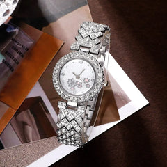 Women's Luxury Watch Set - Elegant Diamond Quartz & Jewelry Combo