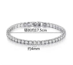 Zircon Tennis Bracelet - Elegant Gold Tennis Bracelet for Women