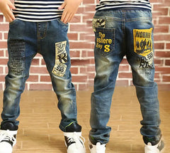 Teen Boys' Zipper Detail Denim Pants - Trendy & Stylish