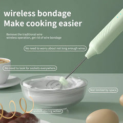 Rechargeable Foam Maker - Electric Coffee Whisker & Egg Beater