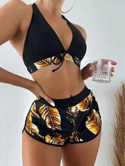 Sexy Ribbed Micro Bikini - High Waist Striped Swimwear