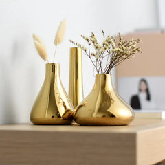 Luxury Gold Plated Vase - Premium Home Decor