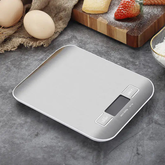 Digital Kitchen Scale - Stainless Steel - Precise Weighing