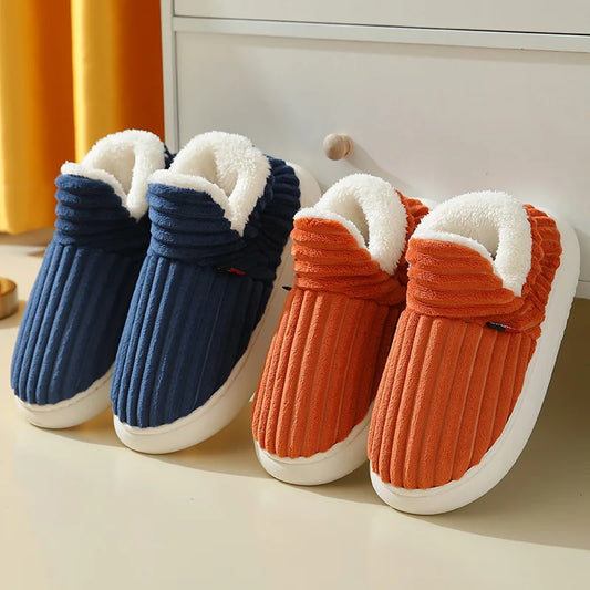 Warm Fur Slippers - Cozy Unisex Memory Foam Footwear