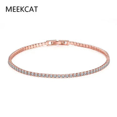 Zircon Tennis Bracelet - Elegant Gold Tennis Bracelet for Women