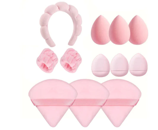 Eco-Friendly Beauty Makeup Puff Set - Flawless Cosmetic Application