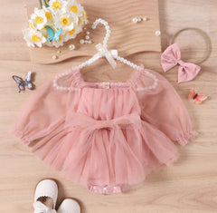 Baby Girl Fairy Princess Party Romper Dress