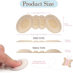 Heel Cushion Pads - Anti-Slip Shoe Inserts for Comfort