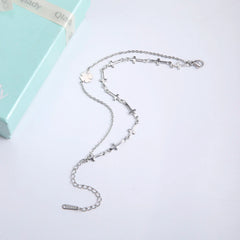 Silver Foot Chain - Elegant Pure Silver Anklet for Women