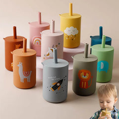 Baby Silicone Sippy Cup - Spill-Proof & Leakproof for Easy Baby Learning