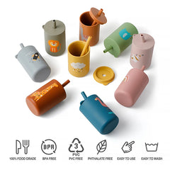 Baby Silicone Sippy Cup - Spill-Proof & Leakproof for Easy Baby Learning