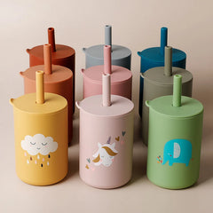 Baby Silicone Sippy Cup - Spill-Proof & Leakproof for Easy Baby Learning