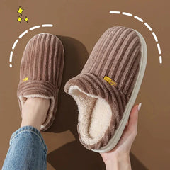 Warm Fur Slippers - Cozy Unisex Memory Foam Footwear