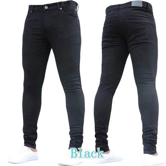 Men's Skinny Jeans - Slim Fit Denim Business Casual Pants