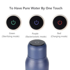 UV Self-Cleaning Insulated Water Bottle - Leakproof water bottle