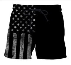 Flag Men's Swim Trunks - Quick Dry Kayak Enthusiast Gear