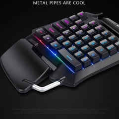 One-Hand Chicken Game Keyboard - RGB Mechanical Keypad