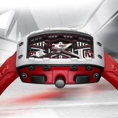 Multi-Hand Chronograph Rubber Strap Watch