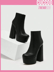 Elegant Outdoor Classic Boots - Stylish High Heel Footwear