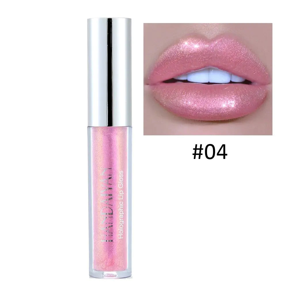 Sparkling Holographic Lip Gloss - Glitter & Shine Makeup