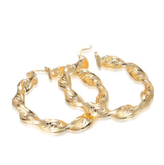 Punk Chic: Great Wall Hoop Earrings - Stylish Gold Hoops for Women