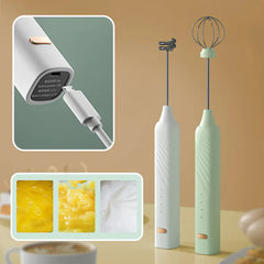 Rechargeable Foam Maker - Electric Coffee Whisker & Egg Beater