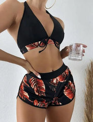 Sexy Ribbed Micro Bikini - High Waist Striped Swimwear