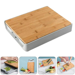 Cutting Board with Containers - Bamboo & Wood Boards