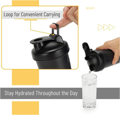 Leak Proof Portable Protein Shaker - 400ml Fitness Bottle