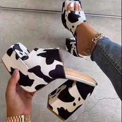 Square Toe Heels - Trendy Summer Chunky Heels