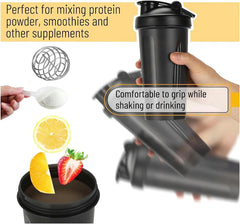 Leak Proof Portable Protein Shaker - 400ml Fitness Bottle