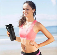 Leak Proof Portable Protein Shaker - 400ml Fitness Bottle