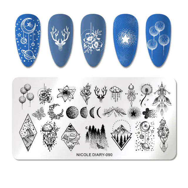 Nail Art Stamping Plates – Creative Nail Designs with Precision Stamps