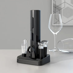 One-click Electric Wine Opener - Corkscrew with Foil Cutter