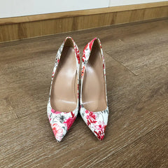 Veowalk Flowers Stiletto Pumps - Elegant Party & Bridal Heels